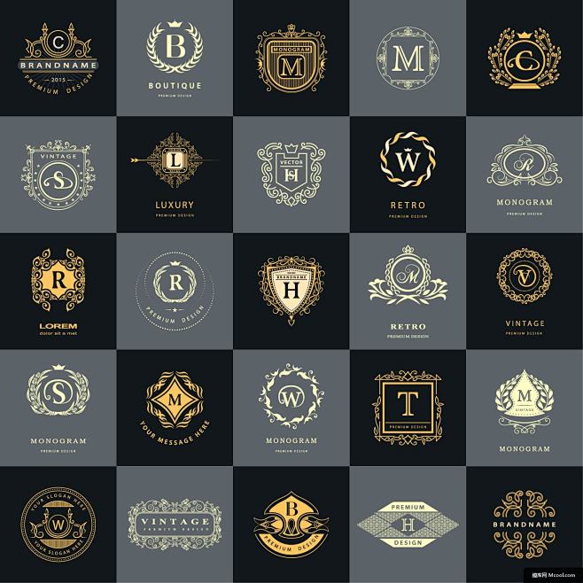 欧式LOGO标识图标素材