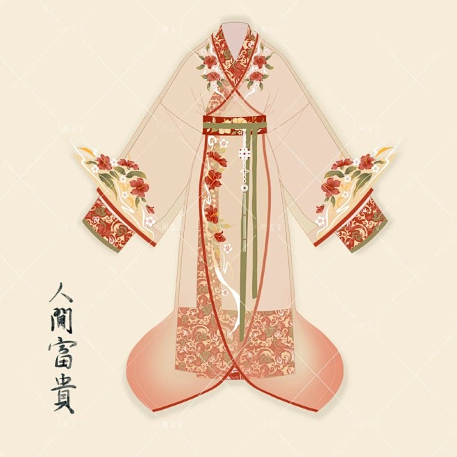 汉代曲裾春夏款～战国袍_1_人间富贵_来自小红书网页版