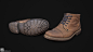 Photogrammetry - Mens Leather Boot, Mikael Kivi : Photoscanned with Canon 80D, using a 50mm lens. In total 77 photos taken.
Retopology done by hand with current gen polycount in mind, for a hero character. 
Polycount: 1,5k
A stydy for using a turntable in