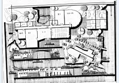 长春汇之途手绘 [http://97043106.qzone.qq.com]  哈尔滨工业大学2012年建筑学考研快题-------艺术家创作中心方案
设计：刘财增 延边大学建筑学专业
绘制：老师课堂示范
 （一支黑色彩铅，一支灰色马克，一支黑色马克）