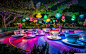 General 2880x1800 Disneyland theme parks trees lantern cup California colorful