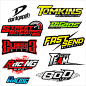 make logo racing design lettering