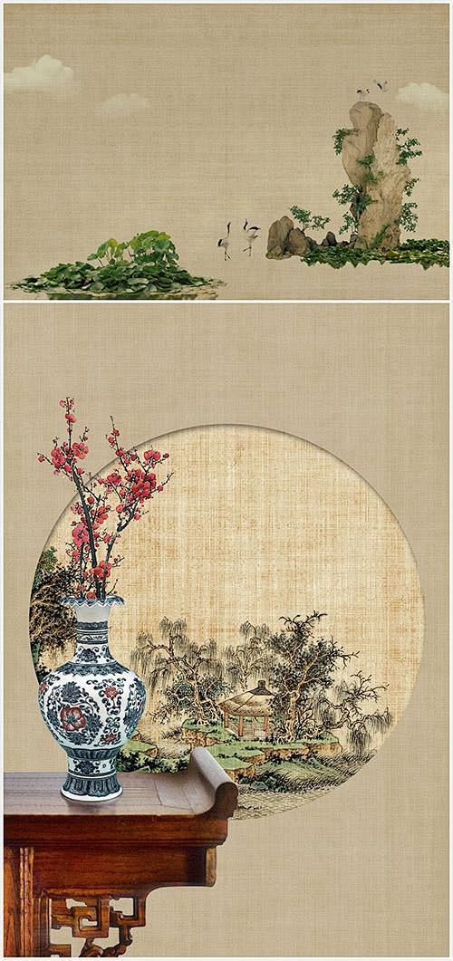 工笔画素材