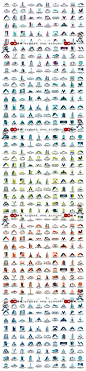 170旅游航空公司企业地产中介建筑集团LOGO标志图标模板矢量素材-淘宝网
