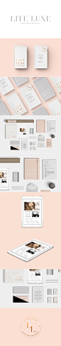 Lite Luxe branding, stationary and website by Smack Bang Designs #Branding #Stationary #Website #GraphicDesign #SmackBangDesigns: 