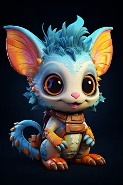 淘气的动物形象IP角色