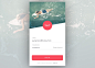 Surf app – Login concept Mobile Login Forms 