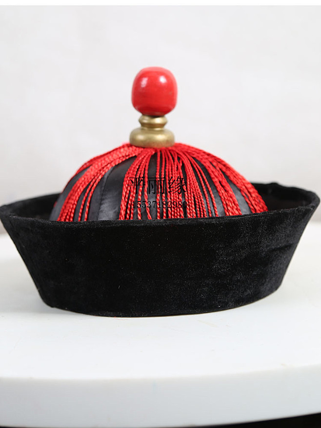 清朝大臣官帽太监清兵烦兵僵尸影视戏曲达子帽淘宝网