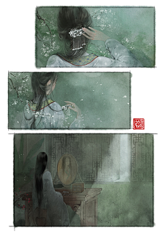 Pinacolade采集到风格画【水墨】