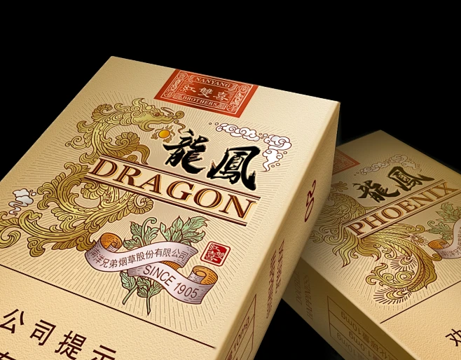 南洋烟草——龙凤包装设计图片_123图片素材-花瓣网