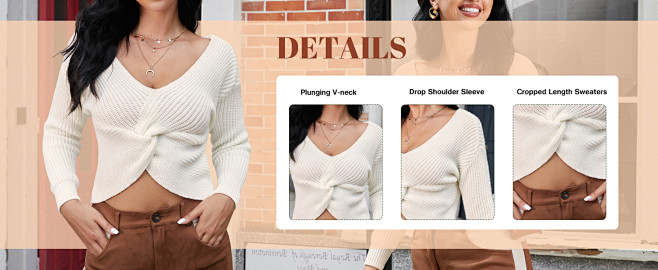 women cropped sweate...