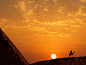 日落，金字塔，开罗，埃及