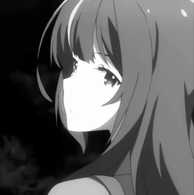 二次元少女头像暗黑