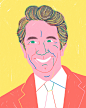 Editorial Illustration illustration， Martin Short portrait press illustration The New Yorker