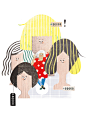 Editorial illustration-Wigs