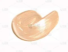 弥补脸上的粉底液米色.