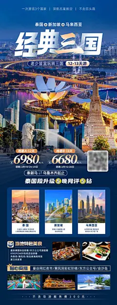 泰新马旅游海报