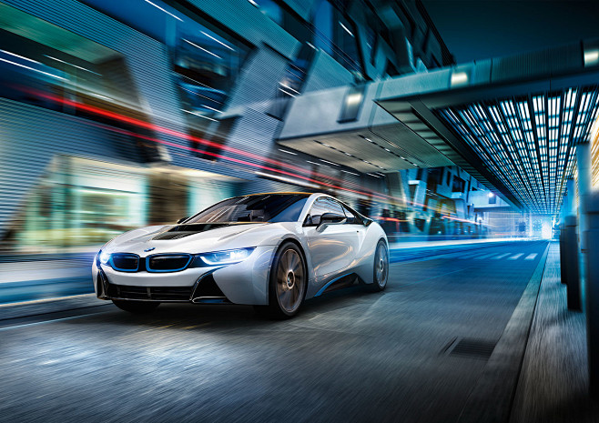 BMW I8 day and night