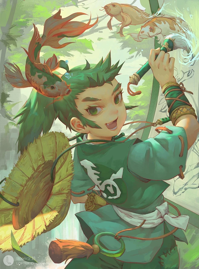 神笔马良_Boom企鹅__插画师作品_涂鸦王国gracg.com-花瓣网