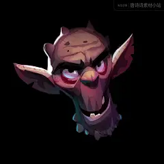 M521 Kenny 手绘 插画 欧美 卡通 头像 作品 参考资料-淘宝网