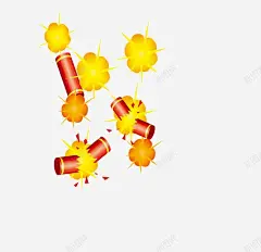 元旦海报炮竹 平面电商 创意素材