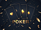 Casino background. Vector Poker illustration