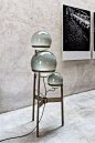 Post Modern Art Glass Ball Floor Lamp