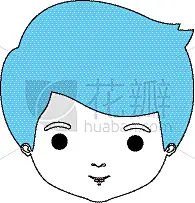 彩色图片,特写,正面视角,横截面,讽刺漫画,可爱的,脸颊,人,男人,剪影