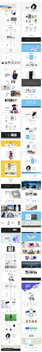 时尚类企业官网WEB设计模板完整合集Ataman Web UI Kit 网页设计 