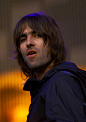 Photo of OASIS Liam Gallagher performing live onstage at Reebok Stadium