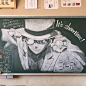 日本学生的黑板报逆天了… - 图片