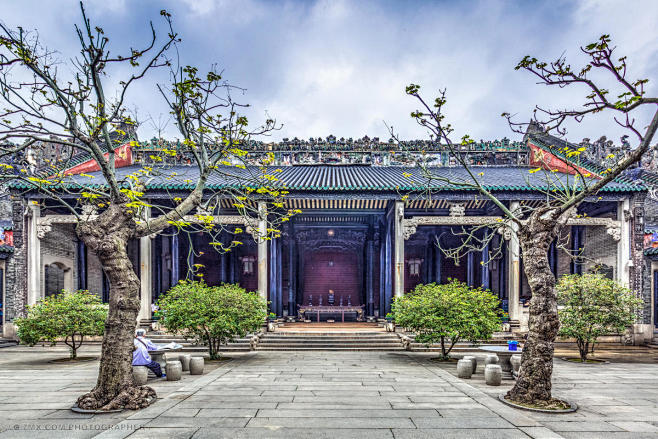 广东旅游名胜 雕塑古建筑 广州特色建筑 陈家祠堂 广州名胜 岭南文化