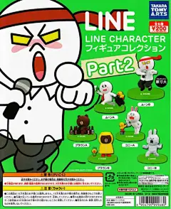 日本line表情公仔 布朗熊 可妮兔 馒头人可爱场景摆件一套6款-淘宝网