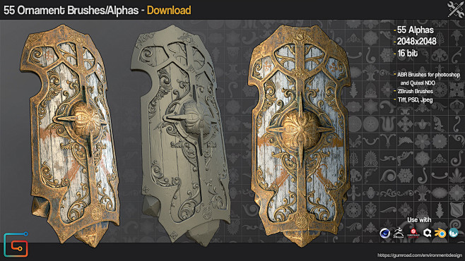 55 Ornament ZBrush B...