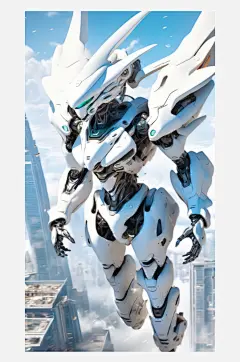 数字艺术超时空机甲战士机械机甲插图-众图网