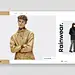 Rainwear fashion ux ui layout typography editorial