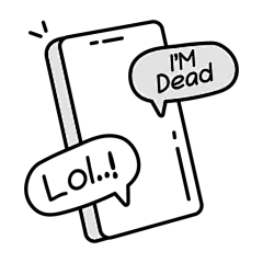 9可爱 搞笑 涂鸦 黑白简笔画 插画 漫画 卡通