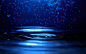 水的特写碧波荡漾下降的背景虚化蓝色背景宽屏/ 1920x1200壁纸