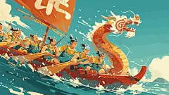 端午节插画海报 (73)