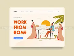 创意手绘古代办公职场社交团队协作人物插图插画ai设计素材源文件下载_颜格视觉