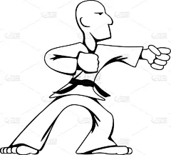 空手道,武术,男人,卡通,运动,拳头,跆拳道,争论,训练