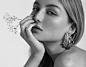 Julia Wulf : Julia Wulf in einem Beauty / Fashion Editorial von Sebastian Hilgetag