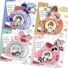 PuppyBread原创蛋糕卷徽章套吧唧套谷美徽章保护套亚克力彩虹板吧-淘宝网