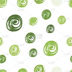 无缝图案与手绘彩色分散的五彩纸屑点。