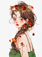 情侣插画_杨小洋__插画师作品_涂鸦王国gracg.com