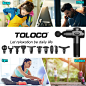 Amazon.com: TOLOCO Massage Gun, Upgrade Percussion Muscle Massage Gun for Athletes, Handheld Deep Tissue Massager, Black : Health & Household
