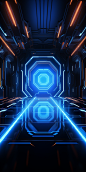 damon_53535_3D_render_background_for_the_game_with_blue_neon_li_c420c269-8966-4eab-af2c-dc94f6636784