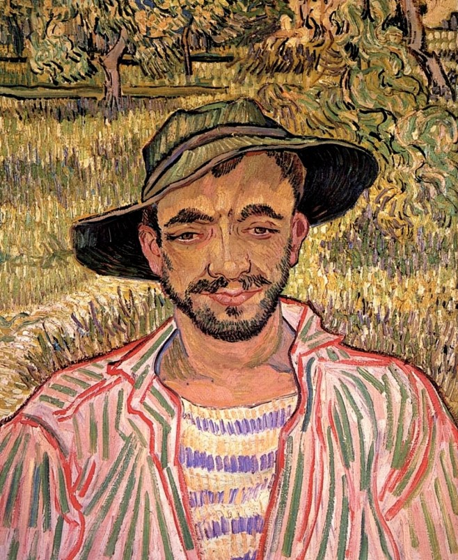 梵高《年轻的农民肖像》