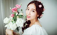 花朵女孩电脑壁纸下载