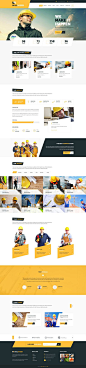 Clean and simple web design for a construction website designed by Masum Rana, via Dribble. #WebDesign